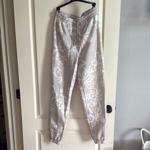 Topshop Floral Graffiti Pattern Oversized Sweatpants